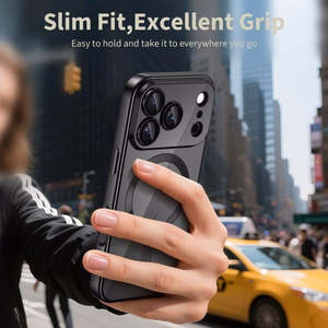 Tech-Protect MagFlex Magnetinis dėklas telefonui iPhone 17 Pro Max - skaidrus juodas