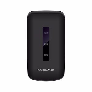 Kruger & Matz KM0929 7,11 cm (2,8") 108,5 g Juoda Bazinis telefonas