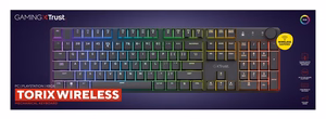 Trust GXT 868 Torix keyboard Gaming USB + RF Wireless + Bluetooth QWERTY US English Black