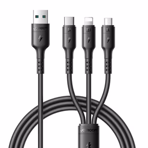 USB cable Joyroom S-A61 USB-A to USB-C/Lightning/MicroUSB 3.5A 1.2m black