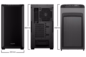 be quiet! PURE BASE 501 Black „Midi Tower“ Juoda