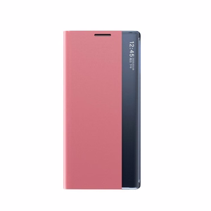 Dėklas telefonui Samsung Galaxy A72 4G rožinis su stovu, Eco Leather View Case