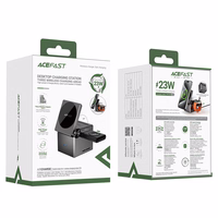 Acefast E18 Rubiko kubo 3 viename indukcinis įkroviklis - juodas