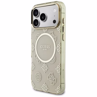 Guess IML Peony Dot MagSafe Dėklas for iPhone 17 Pro Max - smėlinis
