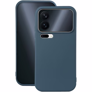 Silikoninis dėklas Xiaomi 17 Pro tamsiai mėlynas