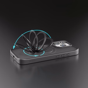 Etteri Matinis Mag Ring dėklas for iPhone 16 Pro 6,3" juodas