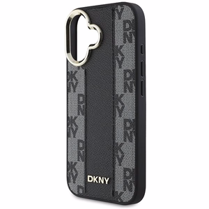 DKNY Languotas raštas magnetinis iPhone 16 dėklas - juodas