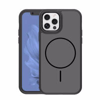 Frame Thin Mag dėklas for iPhone 12 / 12 Pro 6,1" juodas