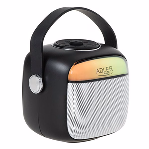 Adler AD 1199 karaokės garsiakalbis su mikrofonu, SD/USB/AUX/Bluetooth, juodas