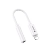 Yesido adapteris YAU44 Audio - Lightning į 3,5 mm jack - baltas