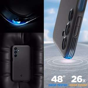 Spigen Essential SandBlast dėklas telefonui Samsung Galaxy M35 5G - juodas