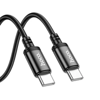 Kabelis USB C į USB C Hoco 3A 60W 2 m X89 juodas