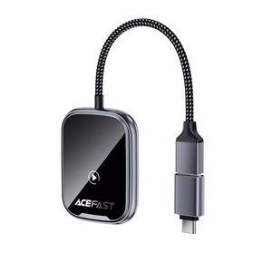 Belaidis CarPlay/Android Auto adapteris Acefast QC1 juodas