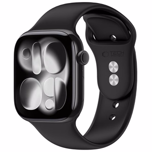 TECH-PROTECT SILICONE APPLE WATCH 4 / 5 / 6 / 7 / 8 / 9 / SE (38 / 40 / 41 MM) JUODAS