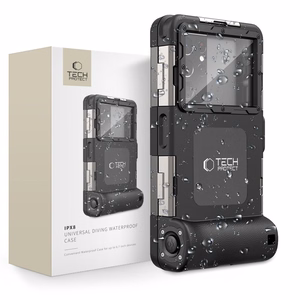 TECH-PROTECT IPX8 UNIVERSALUS DIVING Vandeniui atsparus dėklas JUODAS
