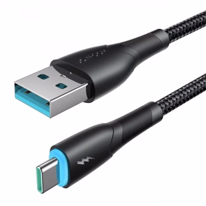 Joyroom Starry Series SA32-AC3 3A USB-A / USB-C kabelis 1 m - juodas