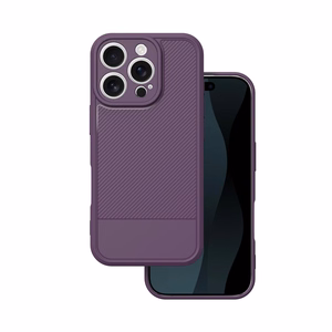 Simple Carbon dėklas telefonui iPhone 17 Pro 6,3" violetinis