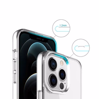 Hybrid Crystal dėklas telefonui iPhone 12 Pro 6,1" skaidrus