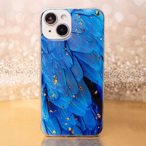 Gold Glam case for Samsung Galaxy A35 5G blue