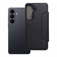 RAZOR knygos tipo dėklas SAMSUNG S26 Edge telefonui, juodas