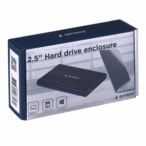 Gembird EE2-U2S-5 saugojimo diskų korpusas HDD korpusas Juoda 2.5"