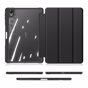 Dux Ducis Toby šarvuotas išmanusis dėklas Oppo Pad su rašiklio laikikliu juoda