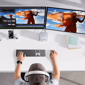"Orico MiniLink 9-in-1" doko stotis su kietojo disko įkrova - sidabrinė