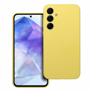 Silikoninis dėklas 2mm SAMSUNG A55 5G citrininis
