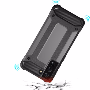 Hybrid Armor dėklas telefonui Samsung Galaxy S23 Ultra šarvuotas hibridinis dėklas mėlynas