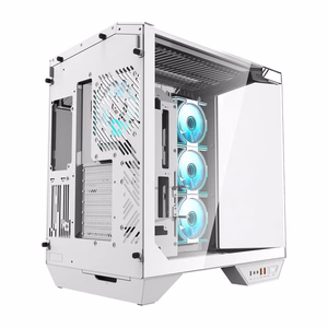 Корпус для ПК Darkflash DY470 (белый) + 4 вентилятора