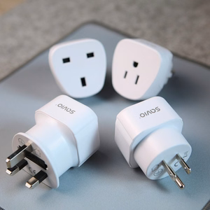 SAVIO AP-01 kelioninis adapteris, US lizdas – ES kištukas