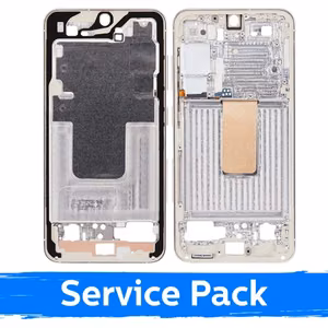 Vidurinis rėmas Samsung S911 S23 / Cream / (Service Pack)