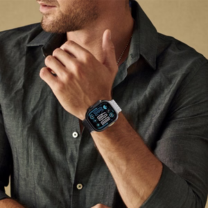 Rinkinys 2 AmazingThing Blend dirželis Apple Watch 45/46/49mm - Pilka-Juoda/Pilka