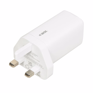 iBOX C-65 baltas, GaN 65W universalus pakrovėjas JK kištukas