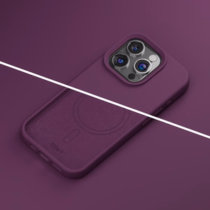 Etteri Silicone Mag dėklas, skirtas iPhone 16 Pro Max 6,9 col., tamsios vyšnių spalvos