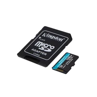 Kingston Atminties kortelė 128GB microSDXC Canvas Go Plus Gen4 200MB/s A2 U3 V30 + adapteris
