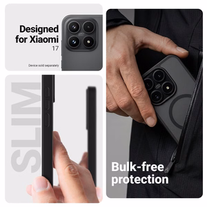 Crong Hybrid Matte Magnetic MagSafe dėklas, skirtas Xiaomi 17, rožinis