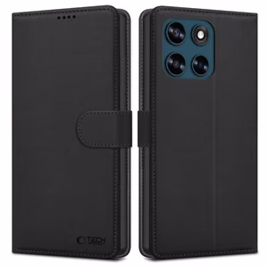 Tech-Protect Wallet Case for Motorola Moto G57 Power / G67 Power - Black