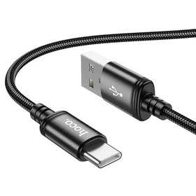 Kabelis USB A į USB C Hoco 3A 1 m X89 juodas