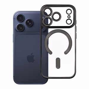 „Electro Mag Cover“ dėklas, skirtas „iPhone 17 Pro / 18 Pro“, suderinamas su „MagSafe“ – juodas
