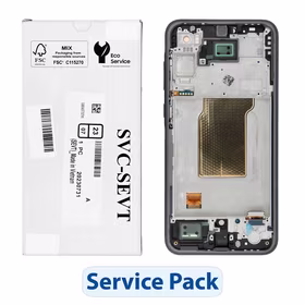 ServicePack LCD ekranas SAMSUNG A35 5G A356B GH82-34221A vidurnakčio mėlynas