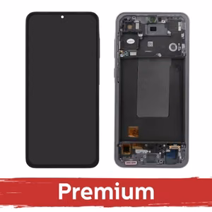 Ekranas skirtas Samsung A566 A56 5G su rėmeliu / Graphite / OEM