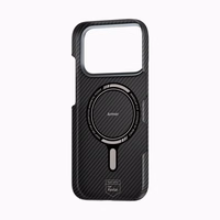 Benks Magnetinis apsauginis Kevlar dėklas su metalo rėmu 600D (0069) skirtas iPhone 17 Pro juodas