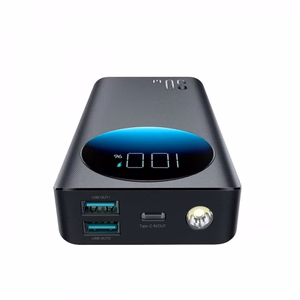 Išorinė baterija Joyroom JR-PBF02 juoda 20000mAh (30W) + Type-C laidas