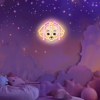 Hanging neon LED Paw Patrol on plexiglass - Skye OW-130546