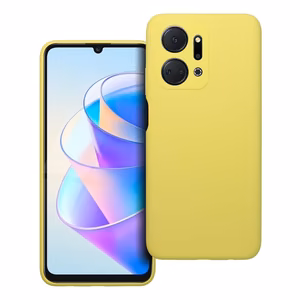 Silikoninis dėklas 2mm HONOR X7A citrininis