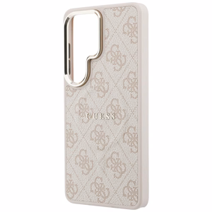 Guess dėklas 4G Embossed Ring MagSafe for Samsung Galaxy S26 Ultra rožinis