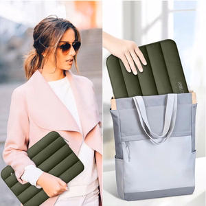 Tech-Protett pūkuotas nešiojamojo kompiuterio krepšys 15–16 – žalias