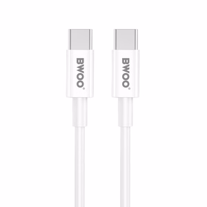 BWOO CDA159 PD wall įkroviklis 20W 1x USB-C port + USB-C baltas