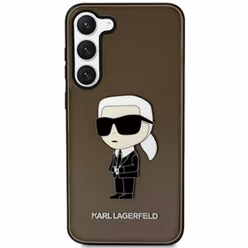 Karl Lagerfeld KLHCS23SHNIKTCK S23 S911 juodas kietasis dėklas Ikonik Karl Lagerfeld